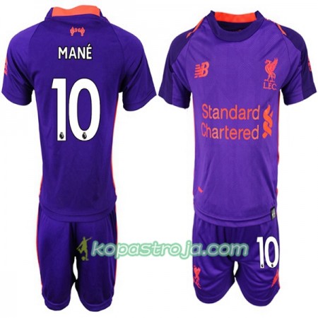 Billiga Fotbollströjor Liverpool Mane 10 Barn Borta tröja 2018/19 Kortärmad